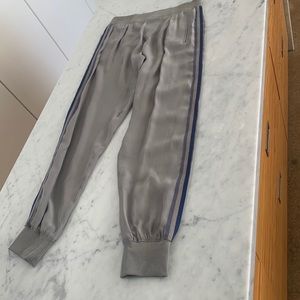 Atm Silk tan with blue stripes Joggers